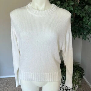 Something Navy‎ Crewneck Sweater White